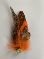 Épingle à chapeau personnalisée en plumes de coq pour chapeau de cowboy, chapeau fedora, costume, accessoire de coiffure, artisanat DIY