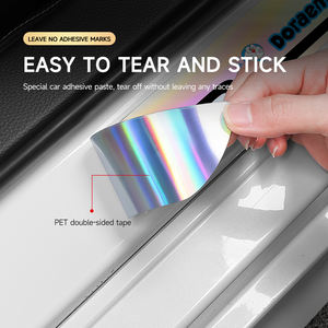 แผ่นกันรอยขอบประตู<span class=keywords><strong>รถ</strong></span>ยนต์แบบสลักเลเซอร์โลโก้ตามสั่ง 4 ชิ้น ป้องกันรอยขีดข่วน ใช้ได้กับรถยนต์ทุกประเภท - Product Image 5