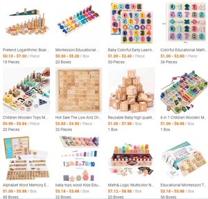 Support de calcul numérique en bois pour enfants, jouet d'enseignement éducatif précoce, animaux multicolores - Product Image 6