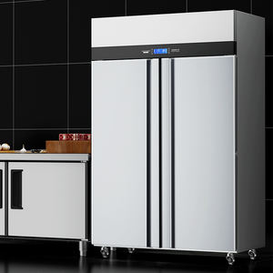 <span class=keywords><strong>Frigorifero</strong></span> <span class=keywords><strong>Congelatore</strong></span> Professionale OEM a <span class=keywords><strong>2</strong></span> <span class=keywords><strong>Porte</strong></span> da 860L in Acciaio Inox, Verticale <span class=keywords><strong>con</strong></span> Montaggio Superiore e Funzioni di Sbrinamento a Raffreddamento Ventilato - Product Image 4