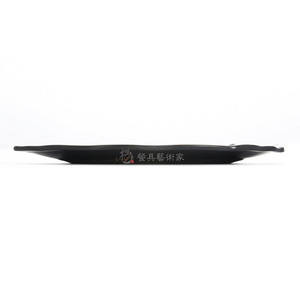 Leaf Shaped <b>Plate</b> Imitation Porcelain Korean Style Durable Food Serving Dish Solid Color WKP4310 WKP4312 - Product Image 3