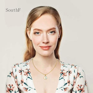 Collana da Uomo con 12 Segni Zodiacali in Acciaio al Titanio Placcato Oro 18K, Gioiello Trendy con Ciondolo a Conchiglia in Stile Geometrico Europeo e Americano - Product Image 3