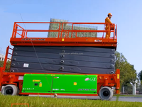 Nouvelle plateforme élévatrice à ciseaux tout-terrain électrique JCPT3214DC 32m, capacité de charge 750 kg, 4x4, 4 roues motrices, autopropulsée