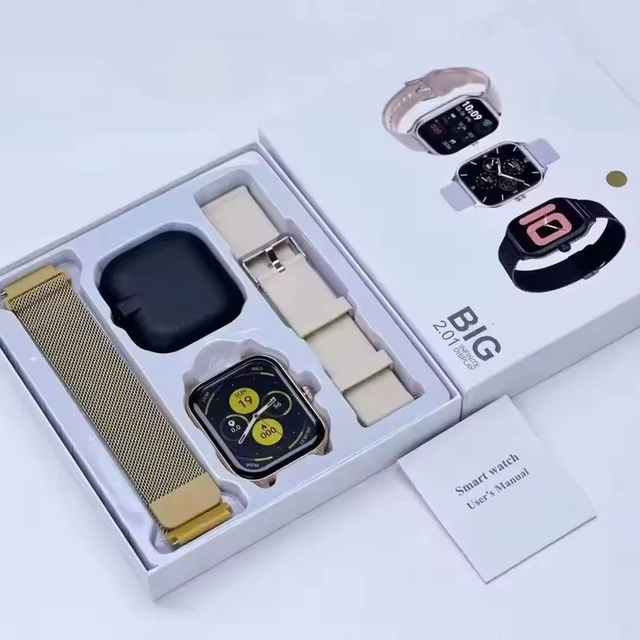 Cheap Fashionable  Smart Watch with Dual Straps Stainless Steel Strap Montre Connecte  Reloj Smartwatch