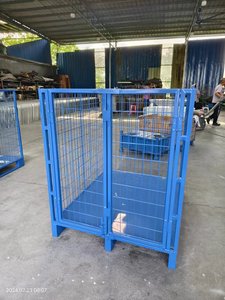 Wire Cage for <strong>Pallet</strong> Metal Storage Container Foldable Steel Wire Rack Heavy Duty <strong>Pallet</strong> Bin - Product Image 2