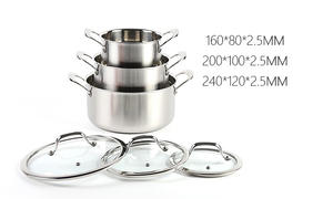 Китайская фабрика, профессиональный поставщик посуды из нержавеющей стали/набор из ss304 Горшков - Product Image 2