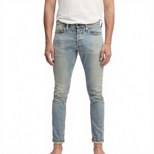 Jeans Casuales de Cintura Media para Hombre, Pantalones de Mezclilla 100% Algodón, Resistentes al Viento, Impermeables y Transpirables, Personalizados OEM - Product Image 3