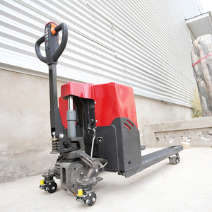 <strong>Portable</strong> Full Electrical <strong>Pallet</strong> <strong>Jack</strong> for Construction Farm and Retail Industries with Core Components Gearbox Engine and Pump - Product Image 1