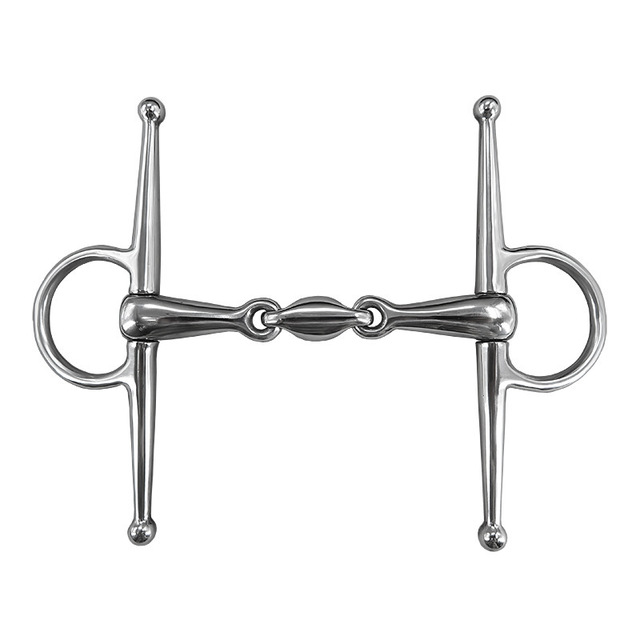 Stainless Steel Horse Training Harness Full Cheek Eggbutt Bit with Horse Gag Mouth Snaffle Equestrian Product