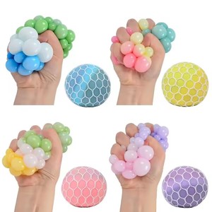 Rainbow Sensory Stress Relief Ball Squishy 3D Fidget Toys for Adults <b>Kids</b> Anti-Anxiety Silent Non-Toxic Toy for Office Classroom - Product Image 6