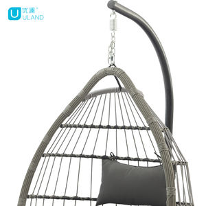 Uland अवकाश फांसी टोकरी आधुनिक फांसी स्विंग उद्यान एकल स्विंग सीट आँगन उद्यान विकर रतन कुर्सी के लिए कुर्सियों - Product Image 5