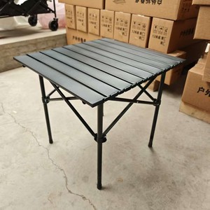 Portable Outdoor Folding <b>Table</b> Aluminum Rectangular 2 Seater Camping Picnic Use - Product Image 2