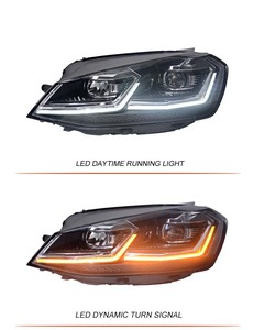 2013 2017 G7 MK7 faro <span class=keywords><strong>LED</strong></span> DRL gruppo obiettivo nuovo Bi-Xenon HID con lampadina <span class=keywords><strong>H7</strong></span> 6000k faro auto - Product Image 3