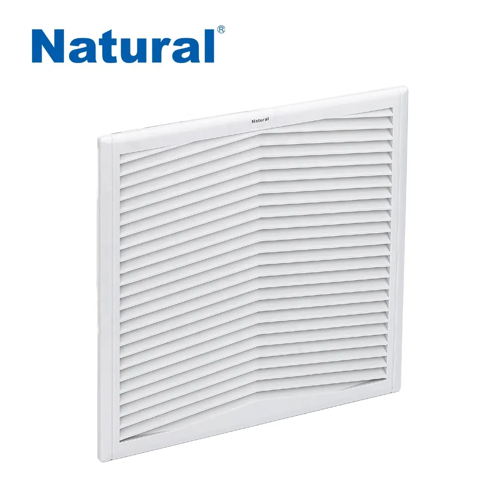 Natural NTL-F323-EMC RAL7035 323mm Filtro de ventilador industrial painel elétrico ventilador de gabinete com filtro de poeira