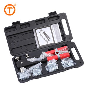 106 Piece Industrial Grade Threaded Insert Rivet Kit Set M3-M8 Plastic Riveting <strong>Nuts</strong> Hand <strong>Riveter</strong> <strong>Gun</strong> for Household Repair Tools - Product Image 3