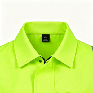 Camiseta Polo de Seguridad Reflectante de Alta Visibilidad, Manga Corta, Transpirable, con Bolsillo, para Construcción y Almacén - Product Image 4