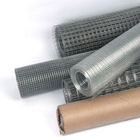 Grillage soudé galvanisé en rouleau, maille carrée de 1/2 pouce, idéal pour poulaillers, cages à lapins, clôtures agricoles, vente chaude, OEM