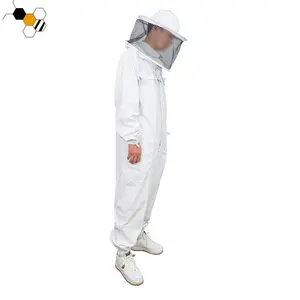ชุดผึ้งผ้าฝ้ายโพลีเอสเตอร์ ชุดป้องกันผึ้ง ชุดรังผึ้ง