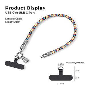 สายชาร์จแบบคล้องคอ USB-C to USB-C ยาว 1.2 เมตร สำหรับโทรศัพท์และแท็บเล็ต - Product Image 2