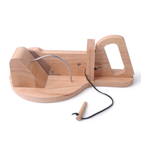 Trancheuse à jambon et guillotine à saucisses en bois naturel de qualité supérieure, épaisseur réglable, lame tranchante pour cuisine à domicile et boucherie