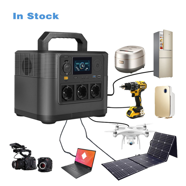 EU Stock Outdoor 110v 220v Fast Charging Lifepo4 Battery 1024wh High Capacity Portable Solar Power Station