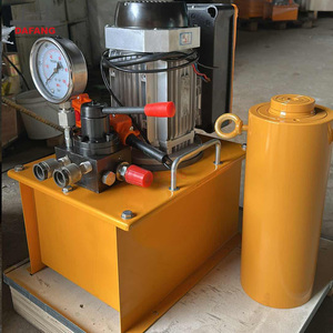 เครื่องอัดไฮดรอลิก 3.15MPa ปั๊ม 4KW 500 มม. 25MPa 30 50T กระบอกสูบแบบมีหน้าแปลน - Product Image 5
