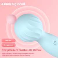 Wiederaufladbarer Silikon-Mini-Massager Vibrator 12 Vibrationsmodi AV-Vibrator Flirt-Vibro-Eier Erotikspielzeug für Erwachsene
