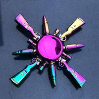 50 styles, Fidget Spinners en alliage de zinc, Jouets pour enfants à moins d'un dollar (Arc-en-ciel)