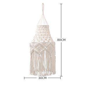 Bán Buôn Macrame Đèn Bóng Râm Boho Treo Pendant Light Cover Đèn Bóng Râm Ánh Sáng Trần Bóng Râm Cho Đám Cưới Trang Trí Nội Thất - Product Image 2