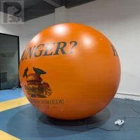 Ballon publicitaire géant rond en PVC, imprimé sur mesure, hermétique et scellé à l'air, pour la promotion de marques alimentaires lors d'événements