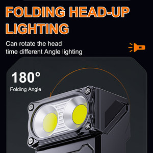 Led ngoài trời Cắm trại đa công cụ EDC USB sạc Keychain ánh sáng túi nhỏ nhỏ Đèn pin gấp góc - Product Image 3
