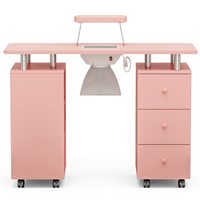 Mobilier de salon moderne Table de nail art en bois pour manucure dans la chambre ou le salon Mesa De Manicura