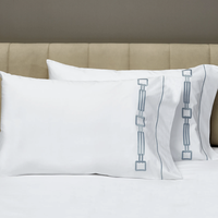 Taie d'oreiller 100% coton biologique couverture broderie lit hôtel taie d'oreiller