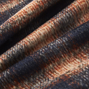 Tela de franela a cuadros teñida con hilo de poliéster 100% personalizada de alta calidad para abrigo - Product Image 6