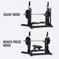 DW SPORTS Banc de musculation et rack de squat pliable en métal robuste, réglable, pour entraînement de force commercial, combo banc de musculation et rack de puissance