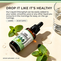 Gouttes de chlorophylle liquide Détox Nettoyage Perte de poids Soutien digestif Supplément liquide de chlorophylle à la menthe poivrée OEM ODM