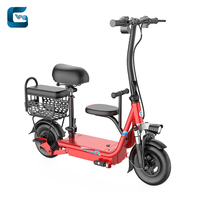Trottinette électrique à deux roues avec panier et clés pour enfants