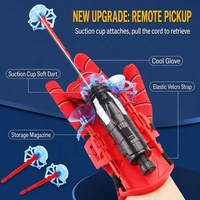 Pistol Mainan Tembak Jaring Laba-laba Custom dengan Pelontar Dart Suction Cup, Tali Pergelangan Tangan, Cosplay, Permainan Tembak-tembakan Outdoor, Mainan Unik, Grosir