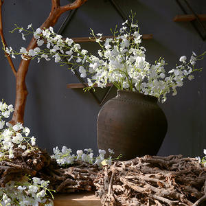 Fleurs d'orchidées dansantes de boutique artificielles jaunes à la maison et à l'étranger Petites orchidées dansantes en gros - Product Image 5