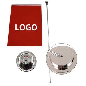 Drapeaux de bureau personnalisés à un seul mât, à bout rond ou pointu, avec drapeaux de pays du monde entier - Product Image 1