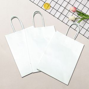Sac en papier kraft brun en gros, acceptant l'impression personnalisée, sac cadeau en stock, sac de courses à poignée torsadée pour la restauration rapide à emporter - Product Image 5