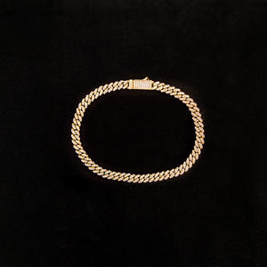 BES venta al por mayor 6mm Hip Hop 925 Plata Vvs diamante collar pulsera Dropshipping enlace cubano probado Moissanite cadena joyería - Product Image 4