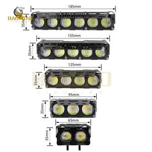 3 4 5 6 ống kính Nhôm Mini hệ thống lái xe trắng Vàng Flash LED Spotlight Sương Mù Ánh sáng đèn pha Bóng đèn cho xe đạp xe máy - Product Image 4