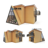 Casa Prefabricada Moderna 2025 con Estructura de Acero y Vidrio Triangular, Multiusos, para Jardín, Glamping, Oficina, Hotel de Ensamblaje Rápido