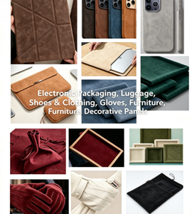 <span class=keywords><strong>Tela</strong></span> de Cuero Sintético PU de Microfibra, Tipo Gamuza, de Lujo, Impermeable, <span class=keywords><strong>para</strong></span> Asientos de Auto, Resistente a la Abrasión y al Moho - Product Image 2