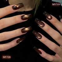 BORN PRETTY Factory OEM 10ml Deep Espresso Brown Cat Eye Gel Polish Super Shine Winer Cateye Magnetic Gel Varnish for Nail Salon
