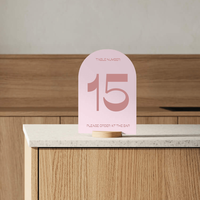 Numéro de table en métal personnalisé, porte-menu de table