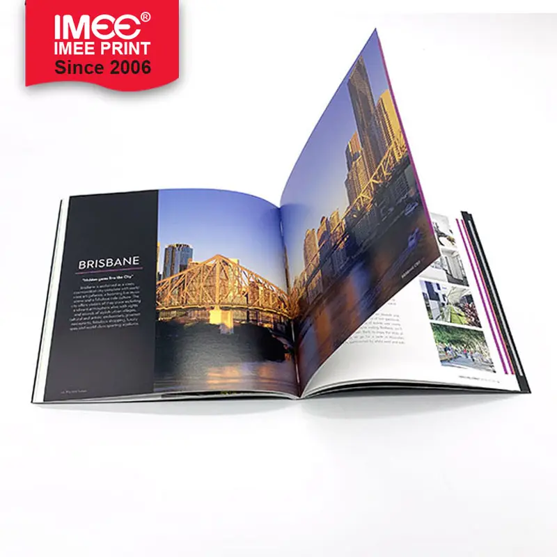 IMEE Hot Selling Custom OEM Advertising Flyers / Brochure / Magazine / Leaflet / Booklet / Catalogue Printing Service