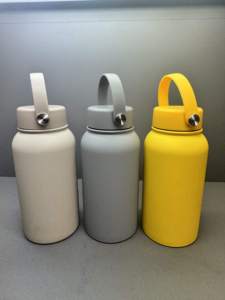 Factory Wholesale Customized 700ml Double-walled Stainless Steel Vacuum <strong>Tumbler</strong> with Handle and Lid, Travel Cup, <strong>Rocking</strong> Base - Product Image 2