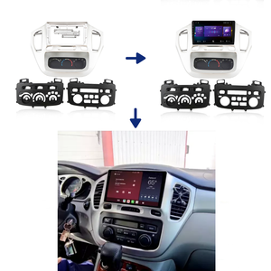 Accessoires de voiture Meihua 9 pouces GPS panneau radio de tableau de bord de voiture pour <span class=keywords><strong>Toyota</strong></span> Highlander Kluger 2000-2007 Facia Console Bezel Adapter - Product Image 4